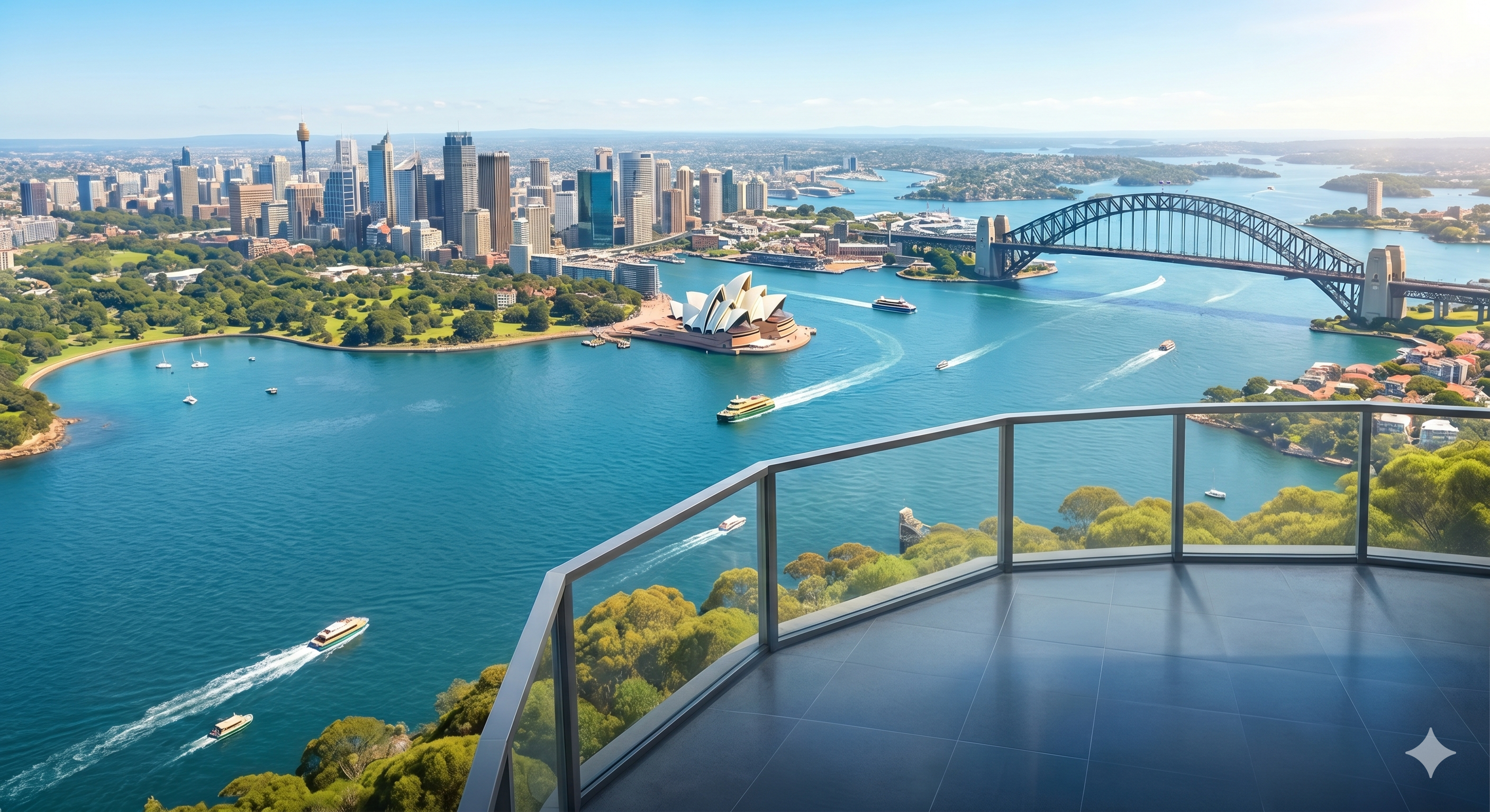 Sydney Harbour panoramic view